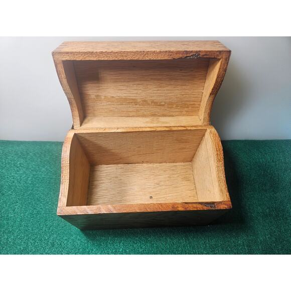 Vintage Weis Wooden Recipe Box with Dovetail Assembly Made in USA - Picture 6 of 8